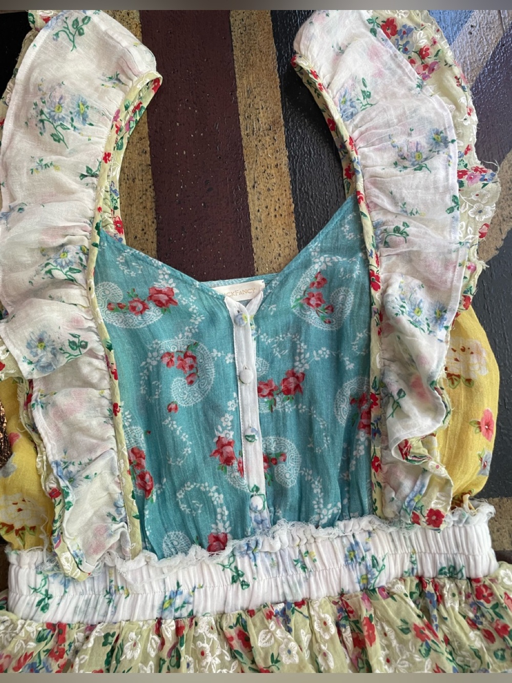LoveShackFancy Phyllis mini dress Tiered Ruffle Mini Dress EUC size 4 - Picture 2 of 4